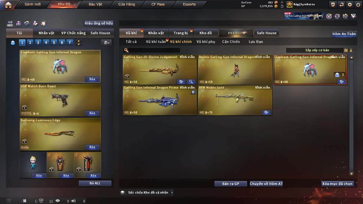 shop acc cf uy tin gia re